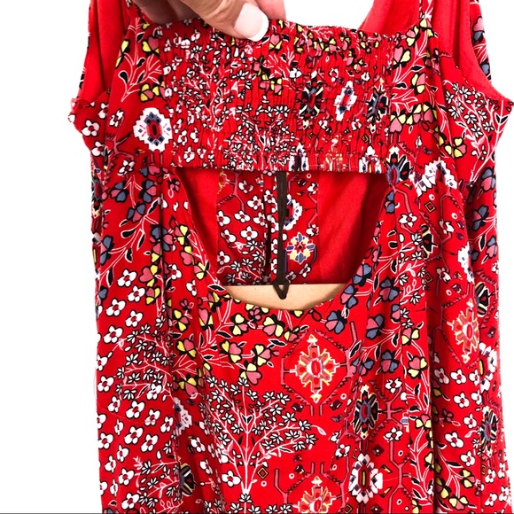 ABEL THE LABEL ATL Lola Red Floral  Dress - Picture 6 of 12